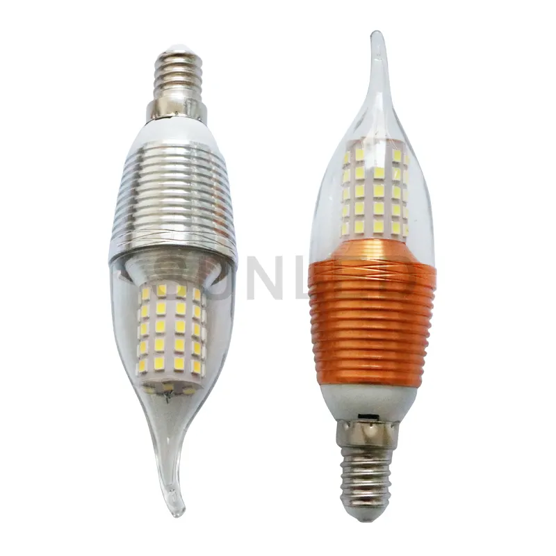 E14 Chandelier LED Lighting for Home Decor Crystal Lamp 12W 220V High Brigteness Candle Bulb Light
