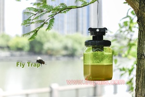 Piège à mouches suspendu de grande taille pour jardin extérieur, outil de capture d'insectes et de mouches domestiques - Product Image 4