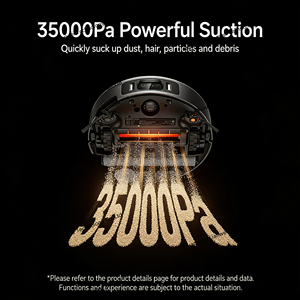 หุ่นยนต์ดูดฝุ่นถูพื้น <span class=keywords><strong>XIAOMI</strong></span> 6 Max <span class=keywords><strong>OMNI</strong></span> รุ่นใหม่ แรงดูด 35000Pa ทำความสะอาดตัวเองได้ ระบบ AI หลบหลีกสิ่งกีดขวาง กล้องตรวจจับวิดีโอ ตรวจจับสัตว์เลี้ยง - Product Image 3