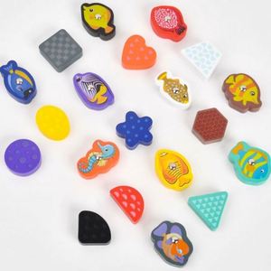 Kids Early Education Activity Toy Magnetic Fishing Game Montessori Wooden Alphabet Shape <b>Puzzles</b> - Product Image 4
