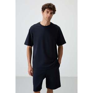 Ensemble de shorts pour homme en coton bleu marine, coupe ample, basique, 100% coton, 85249 - Product Image 3