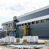 Entrepôt en acier préfabriqué pour atelier et garage, intégrité structurelle durable, garantie de 3 ans, certifié CE