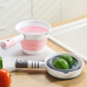 New Product Household Items 10L Foldable Barrel Fold <b>Storage</b> <b>Bin</b> Organizer for Clothes Collapsible Water Bucket - Product Image 2