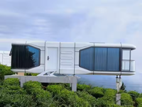 Casa Cápsula de lujo de acero prefabricada moderna para uso en hoteles y parques