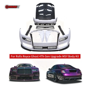 อัพเกรดเป็นชุดแต่ง MSY Style ทำจากไฟเบอร์กลาส+คาร์บอนไฟเบอร์ สำหรับ Rolls Royce Ghost รุ่นที่ 4 ชิ้นส่วนกันชนหน้า-หลัง ปลายท่อไอเสีย - Product Image 1
