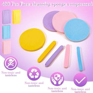 Compressed Facial <b>Sponges</b>,Compressed Facial <b>Sponges</b> Cleansing Pads Facial <b>Sponges</b> for Cleansing Exfoliating - Product Image 2