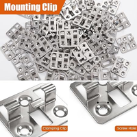 Entretoises dissimulées en acier inoxydable 304 pour terrasses, clips anti-rouille pour lames de terrasse WPC, fixations extérieures cachées pour terrasses composites