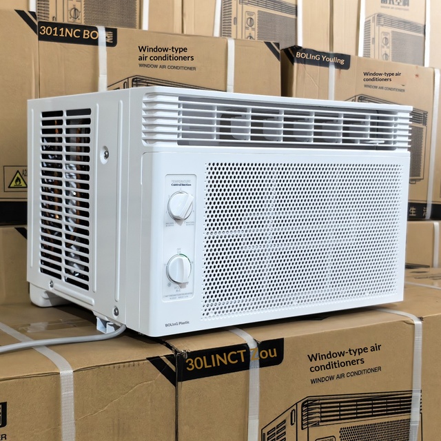 Mechanical Window Air Conditioner R32 1HP Knob Control All-in-One Unit Low Cost for Rental Wholesale Aire Acondicionado Ventana