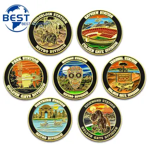 Fabricant de pièces OEM Challenge Coin bon marché personnalisé métal différent taille pièce de machine à laver