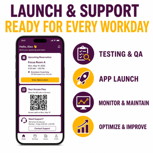 Développement d'une application de réservation d'espace de coworking personnalisé pour iOS et Android, réservation de salles de réunion en ligne multiplateforme - Product Image 6