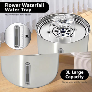 موزع أوعية مياه الشرب للحيوانات الأليفة من الفولاذ المقاوم للصدأ الساخن ، موزع ذكي - Product Image 6