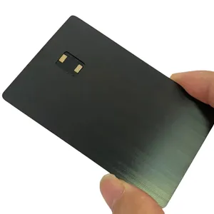 Nuevo producto Combi sin contacto Interfaz dual Prepago Emv Chip Pago Tarjeta de crédito de metal en blanco - Product Image 1