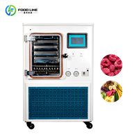 Miniatuur huishoudelijke roestvrijstalen kleine vriesdroogmachine voor het maken van groenten, kleine vriesdroogmachine