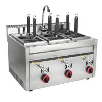 Équipement de cuisine professionnel pour la restauration, cuisinière à gaz en acier inoxydable pour faire bouillir des nouilles, adaptée aux cuisines d'hôtels et aux restaurants