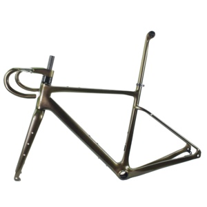 Карбоновый гравийный велосипедный каркас с поддержкой максимальных шин 700 * 45c карбоновый гравийный велосипедный каркас все внутренние кабели гравийный велосипедный каркас - Product Image 2