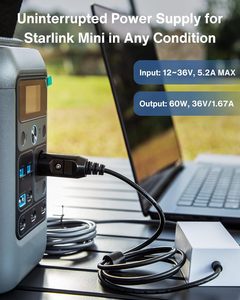 Convertisseur élévateur de tension 12V-36V vers 36V 1.67A, adaptateur d'alimentation pour chargeur de voiture Starlink Mini, idéal pour véhicules et camping-cars, parfait - Product Image 3