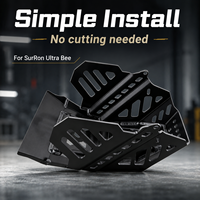 Protection de moteur en métal robuste pour Sur Ron Ultra Bee Surron Ultrabee Moto électrique tout-terrain, protection inférieure noire