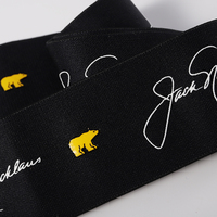 Impression 3D de logo personnalisé tissage Jacquard broderie impression ceinture élastique Textile de maison en silicone pour hommes sous-vêtements