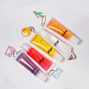 Gloss à lèvres hydratant arc-en-ciel aux saveurs de fruits 10g avec porte-clés pour usage quotidien - Product Image 2