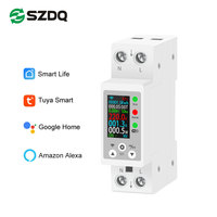 Medidor de energía monofásico WiFi controlado por aplicación Tuya con características de protección contra sobretensión/subtensión/sobrecorriente/sobrecarga