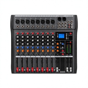 Mixer de Áudio Profissional Personalizado de 8 Canais para <span class=keywords><strong>DJ</strong></span>, Console de Mixagem e Controlador de Som para Sistema de Som de Palco - Product Image 1