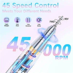 Máquina en Oferta, 45000 RPM, Eléctrica Recargable con Pantalla <span class=keywords><strong>Digital</strong></span>, 6 Brocas para Uñas Acrílicas - Product Image 3