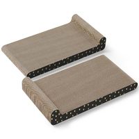 Griffoir et lit de repos 2-en-1 horizontal pour chats d'intérieur, fabrication OEM