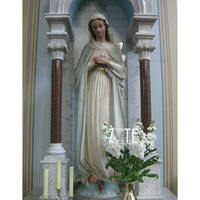 수지 polyresin 종교 그림 조각 유리 섬유 st joseph 동상 아기 예수