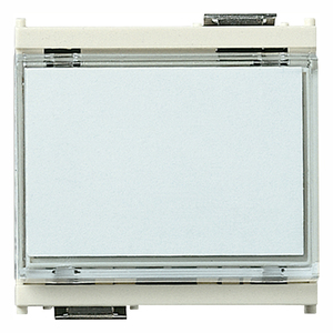 Push <b>Button</b> Switch 1P <b>NO</b> 10A 12-24V White License Plate Mount - Product Image 1