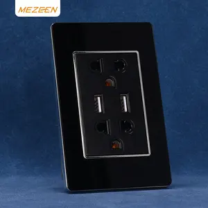 15 years guarantee 6 Pin dual TYPE A wall socket wall socket usb outlet Thailand standard socket