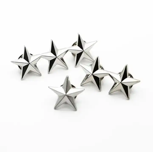 Custom Logo Souvenir Mini 15mm Silver <strong>Star</strong> Shaped Enamel <strong>Lapel</strong> <strong>Pin</strong> - Product Image 1