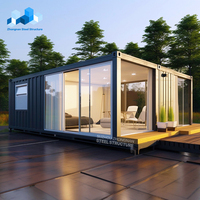 Petite maison préfabriquée de 20 pieds conteneur d'expédition modulaire portable maison préfabriquée hôtel avec kit de salle de bain