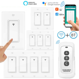 Chúng tôi tiêu chuẩn tuya thông minh chuyển đổi ánh sáng Wifi ZigBee tường <span class=keywords><strong>120</strong></span>*70 mét 1 2 3 4 gang push button 240V Alexa điều khiển từ xa thiết bị chuyển mạch - Product Image 1