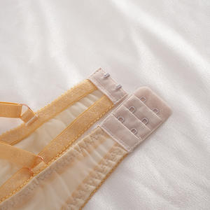 Ensemble de lingerie sexy pour jeune femme, respirant, en dentelle florale, séchage rapide, style français ajouré, sans couture, soutien-gorge push-up sans armatures, très demandé - Product Image 5