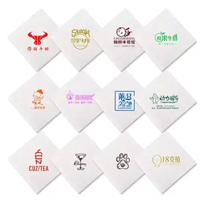 100% Virgin Pulp customised table custom logo printing paper napkins