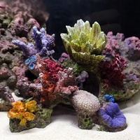 Ornement de rocaille multi-usage en forme d'arbre corallien pour aquarium, cachette pour animaux aquatiques