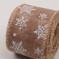 Nouveau Design Personnalisé 3 Pouces De Large Toile De Lin Tartan Blanc Cadeau Rouleau De Ruban De Noël pour La Décoration Extérieure