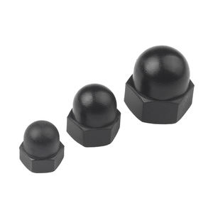 M5 M6 M8 PA66 Plástico Nylon Negro Blanco Color Hexágono Hexagonal Cúpula Tuerca <span class=keywords><strong>Acron</strong></span> Tuerca DIN1587 - Product Image 6
