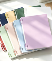 Carnet à spirale détachable A5, 60 feuilles, couverture en PP, personnalisable, pour étudiants, journal scolaire, feuilles mobiles