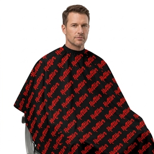 HU$TLER Red PRO Cape Professional Hair Stylist Cape Barber Shop Hairdresser Capes - Product Image 1