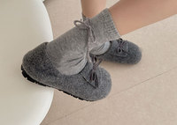 Chaussettes en laine chaudes d'hiver pour femmes, style preppy avec nœud, chaussettes amples, chaussettes mi-mollet mignonnes de mode coréenne, vente en gros