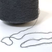Hot Sale Hochwertige Polyester Fancy Garne 2cm 4cm Kaninchen haar Mohair Nylon Nerz Feder garne für Strick pullover