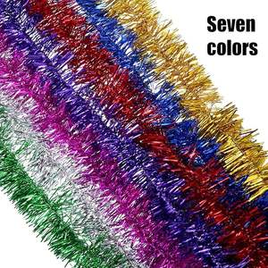 UNKクリスマスデコレーションリボン年末年始パーティーレイアウトダブルキラキラ人工ティンセルガーランド - Product Image 2