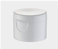 Bouchons en plastique en gros, bouchons à vis pour bouteilles en plastique, bouteilles de soin de la peau blanches avec logo personnalisable