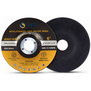 Disco de Corte T42 de 6" X 0.045" X 7/8" para Metal, Grado Industrial EN12413, Logotipo Personalizado OEM, Directo de Fábrica SATC - Product Image 1