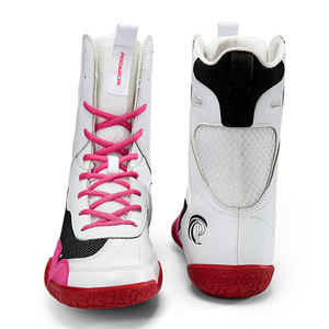 Botas de Boxeo Personalizadas OEM del Fabricante, Transpirables, de Caña Alta, Ligeras, de Cuero Genuino, Antideslizantes y Resistentes al Desgaste para Verano/Invierno - Product Image 4