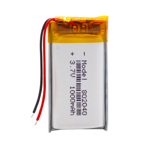 사용자 정의 <span class=keywords><strong>802040</strong></span> 700mah 1000mah 3.7v 리튬 폴리머 배터리 리튬 이온 셀 충전식 배터리 Lipo 배터리 - Product Image 3