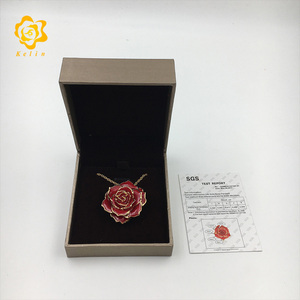 Ingrosso rosa immersa In oro placcato collana di Rose naturali <span class=keywords><strong>per</strong></span> il <span class=keywords><strong>compleanno</strong></span> della <span class=keywords><strong>donna</strong></span> <span class=keywords><strong>regalo</strong></span> di san valentino di natale - Product Image 5