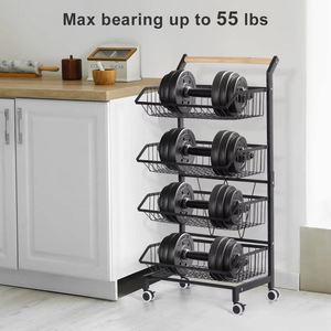 סלסלת פירות למטבח אחסון פירות וירקות סל חביות סל ירקות לפחי בצל ותפוח אדמה - Product Image 6