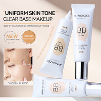 BB Cream Private Label dengan Tabir Surya Pemutih dan Menutrisi, Bedak Padat Alami Vegan untuk Wajah Semua Jenis Kulit